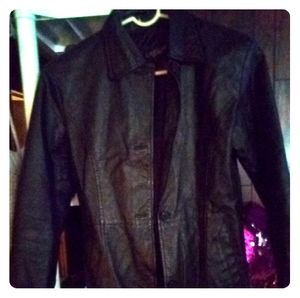 Woman's genuine leather coat